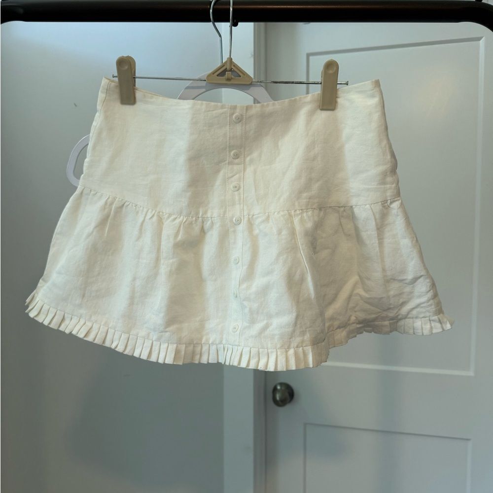 My Mum Made It NINA MINI SKIRT - WHITE - Picture 3 of 4